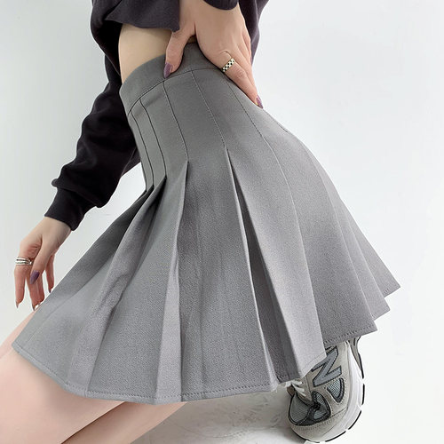 短裙百褶裙学院风a字显瘦半身裙