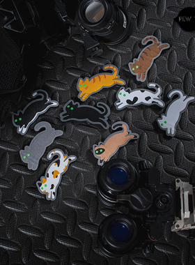 PEW TACTICAL PAMAO 趴趴猫系列织唛魔术章 臂章 士气章贴 BZ036