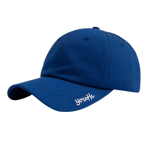 韩版鸭舌帽女款ins克莱因蓝潮牌时尚显脸小棒球帽男休闲百搭帽子