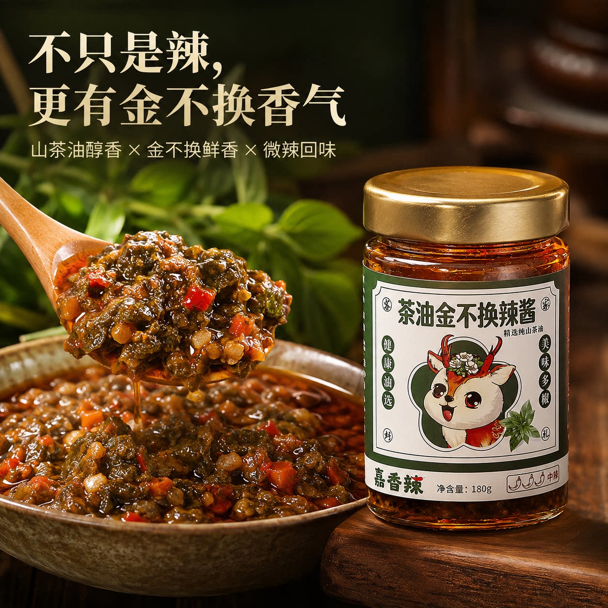 客家金特色不换辣酱茶油香辣入味