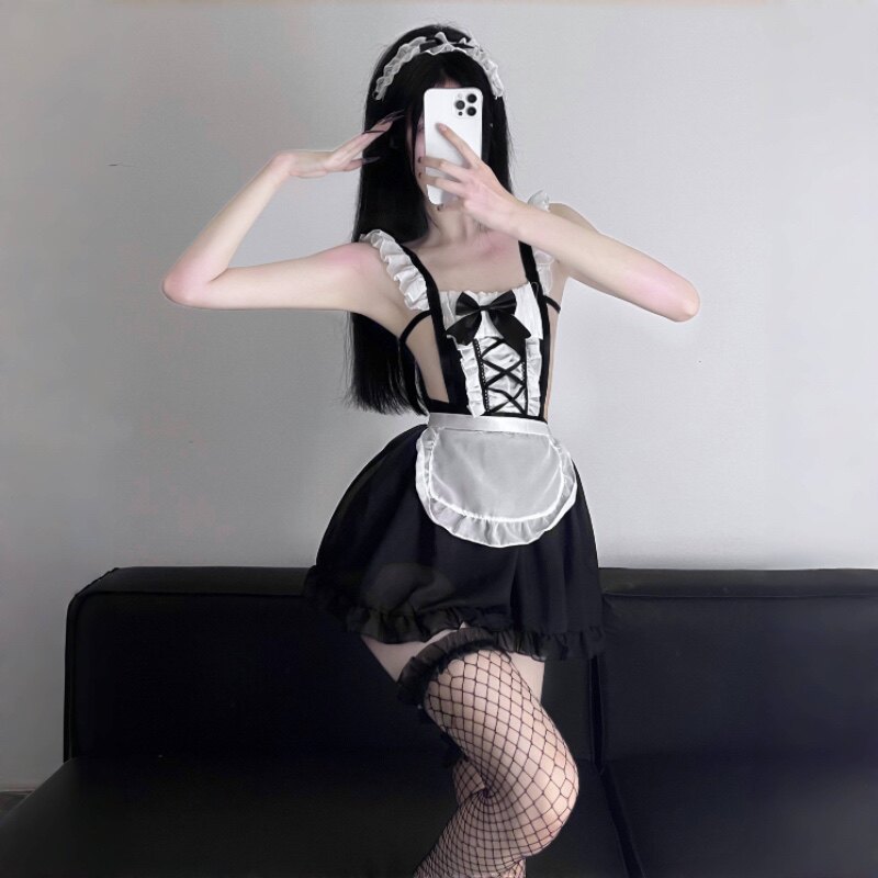 女佣衣服装制服诱惑情调纯欲cos性感女佣制服激情套装
