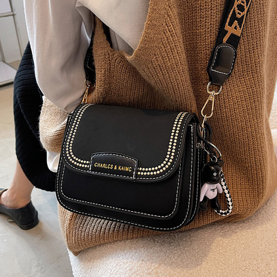 taobao agent Small small bag, shoulder bag, universal fashionable retro straps, bag strap, 2023 collection, autumn