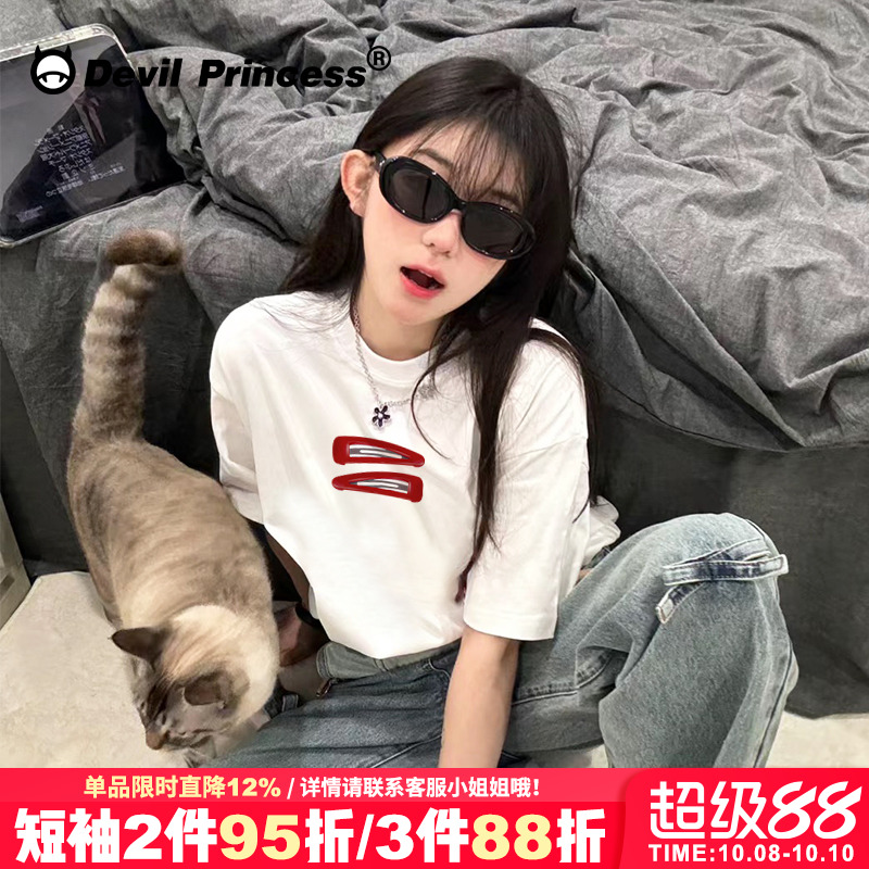 短袖甜酷小众ins风设计感百搭