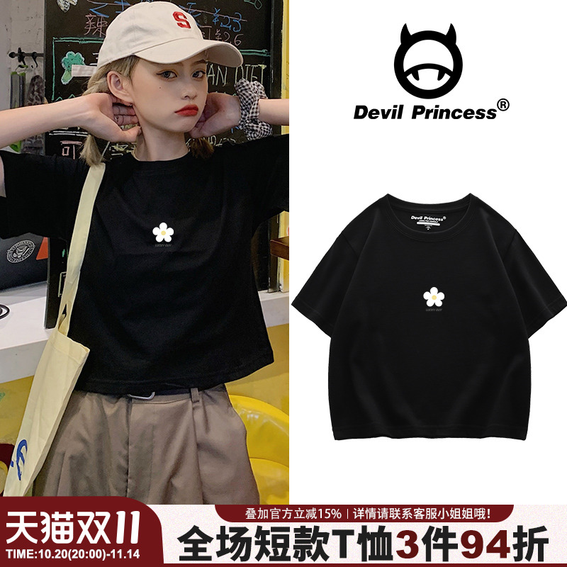 网红小众新款短袖t恤ins潮风衣服