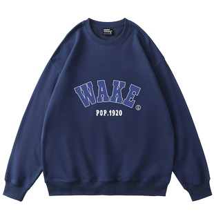 卫衣oversize小众加绒慵懒风春秋薄款ins潮欧美古着感圆领外套女