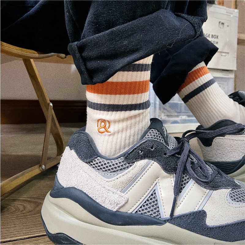 4双日系复古学院风运动ins袜子
