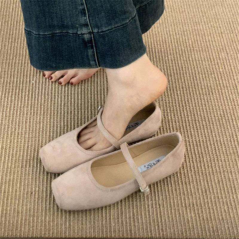 春季内增高方头浅口单鞋女2026新款仙女温柔豆豆鞋一字0120e,女鞋,时装靴,淘宝优惠券,粉丝福利购,淘宝优惠卷