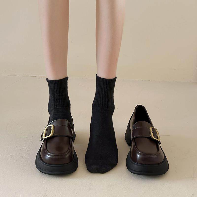 大头松糕厚底乐福鞋2026新款单鞋百搭风小皮鞋0121k,女鞋,乐福鞋（豆豆鞋）,淘宝优惠券,粉丝福利购,淘宝优惠卷