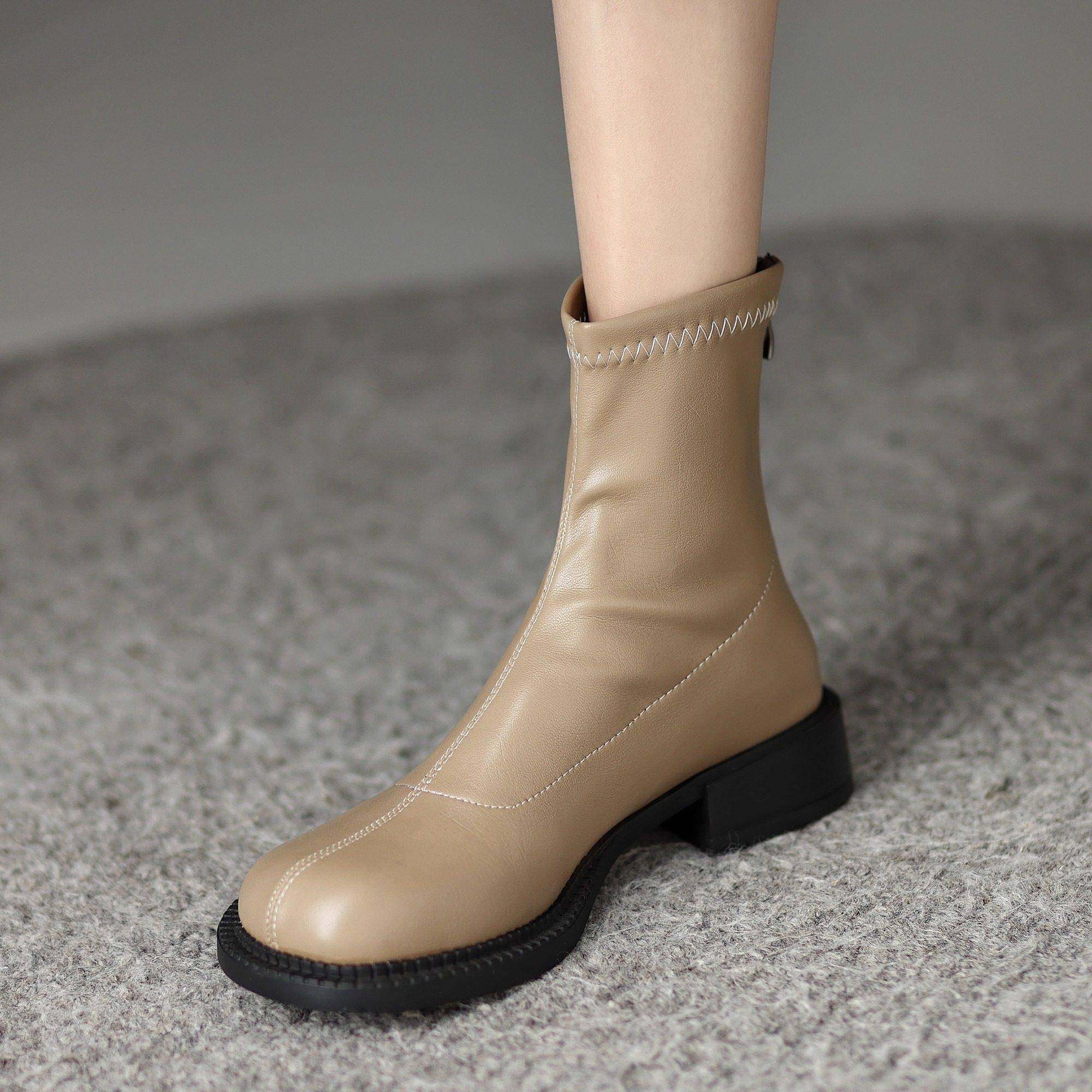 大码女靴子41到43短靴女鞋平底马丁靴40春秋冬季新款2026复0120r,女鞋,时装靴,淘宝优惠券,粉丝福利购,淘宝优惠卷