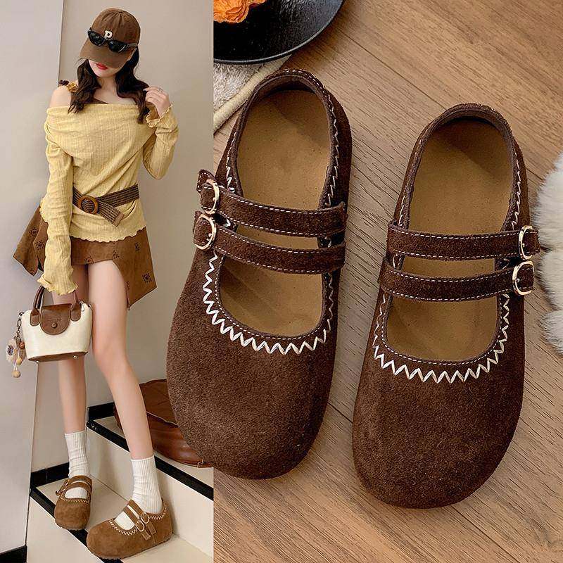 春季法式绝美内增高平底单鞋女勃肯鞋2026新款配裙子玛丽珍0121n,女鞋,浅口单鞋,淘宝优惠券,粉丝福利购,淘宝优惠卷