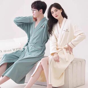秋季 大衣女款 中长款 秋冬薄款 1009c 情侣浴袍2025新款 秋冬睡袍男士