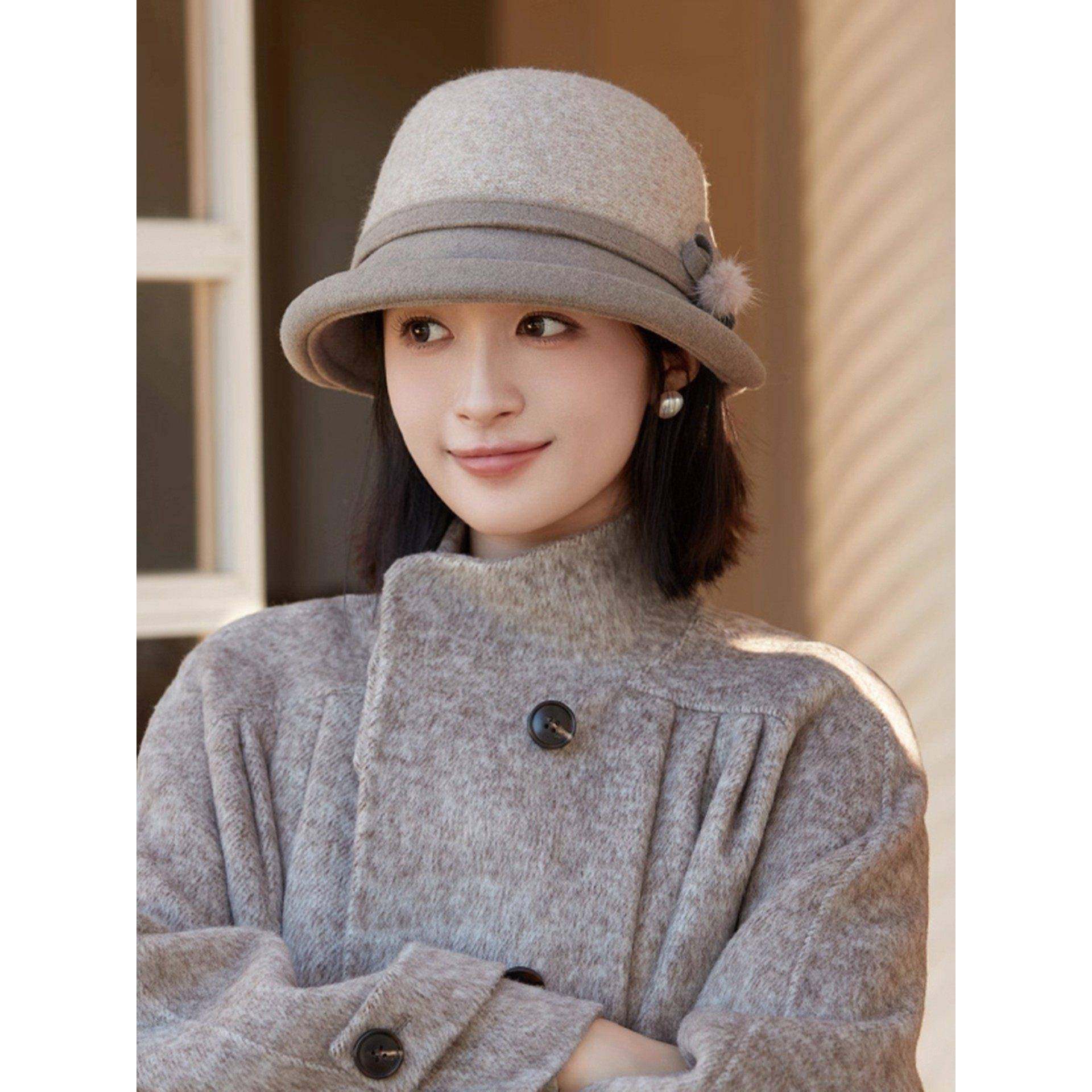 时尚春秋韩版气质卷边渔夫帽子女款2026新款百搭显脸小盆帽0120h,服饰配件/皮带/帽子/围巾,帽子,淘宝优惠券,粉丝福利购,淘宝优惠卷