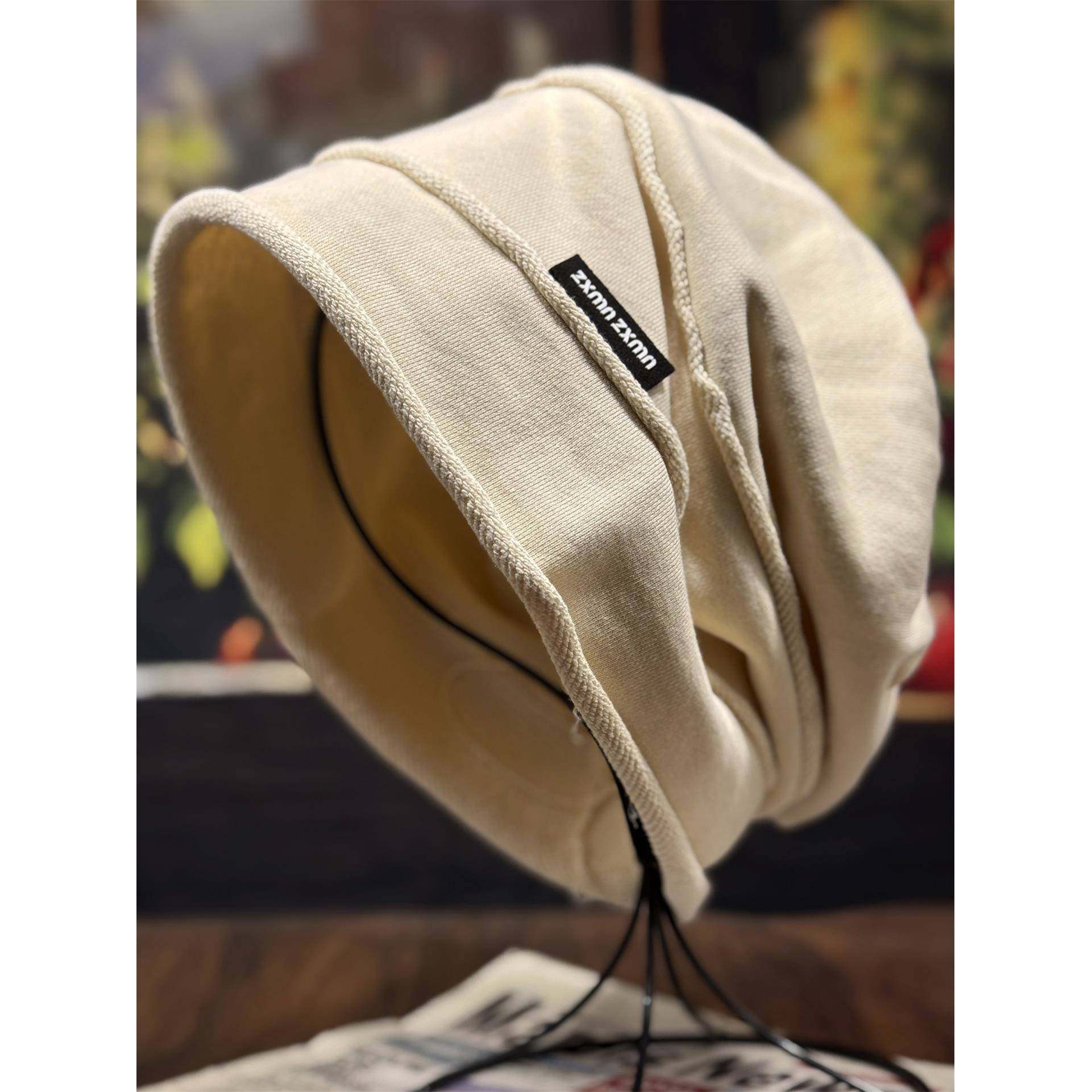 帽子女款秋冬季保暖堆堆帽2025新款卷边显脸小冷帽大头围针1214r