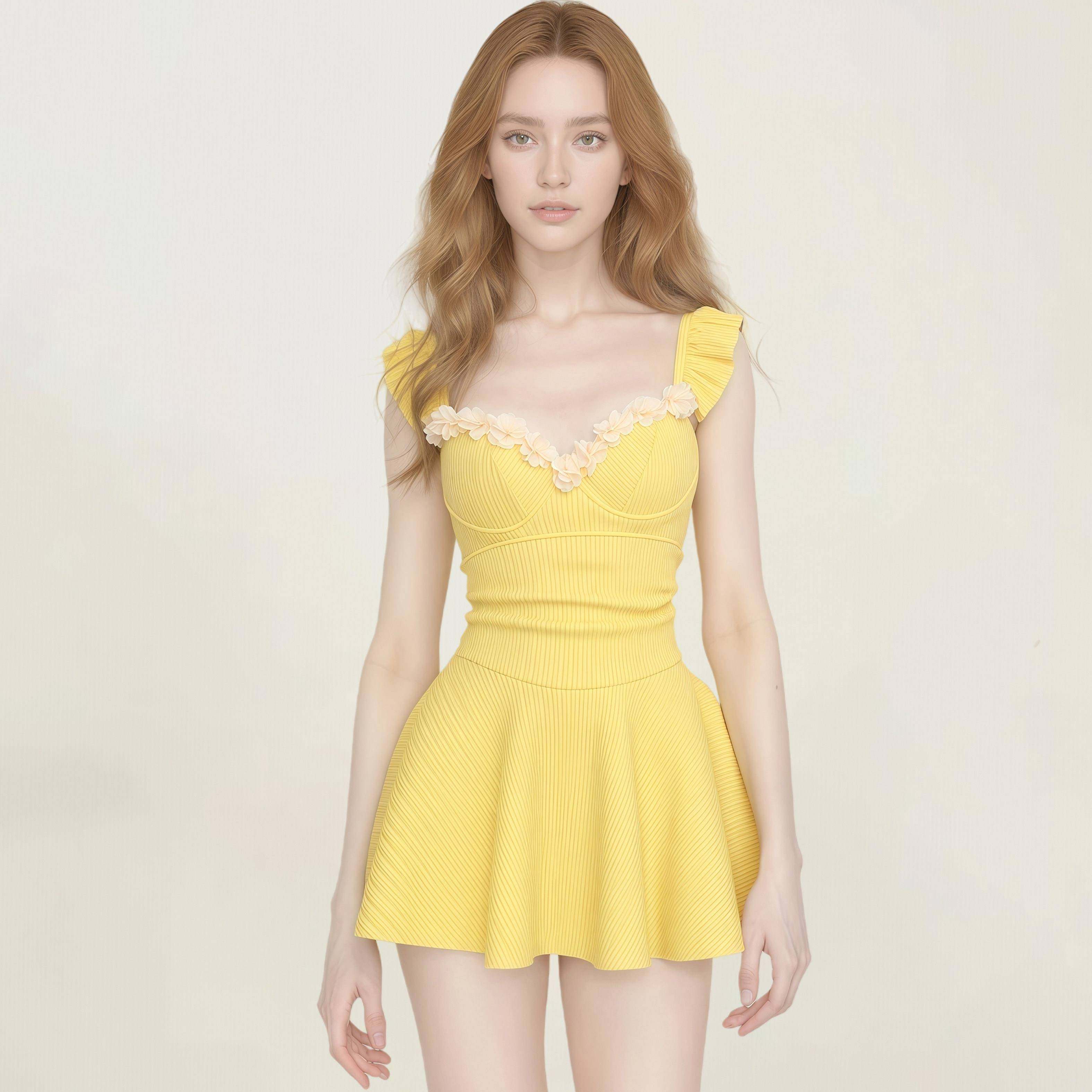 泳衣女2026新款甜美纯欲风黄色荷叶边连身裙式遮肉显瘦温泉0120r,运动/瑜伽/健身/球迷用品,连体泳衣,淘宝优惠券,粉丝福利购,淘宝优惠卷