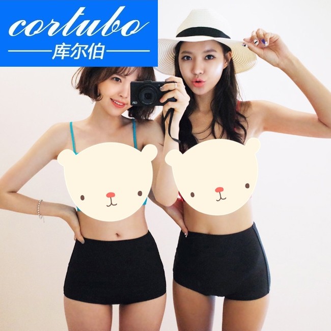 [cortubo库尔伯旗舰店比基尼]CORTUBO韩版单独女士高腰泳裤 月销量0件仅售490元