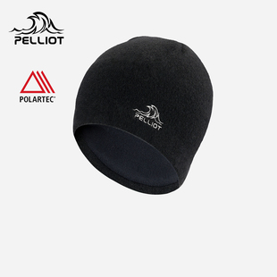 伯希和户外羊毛帽男polartec跑步防风冷帽徒步运动针织帽 晴川