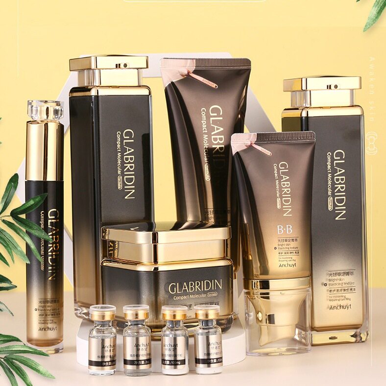 研春堂光甘草菁萃护肤套装抗皱提拉紧致去纹柔肤水保湿乳洗面奶bb