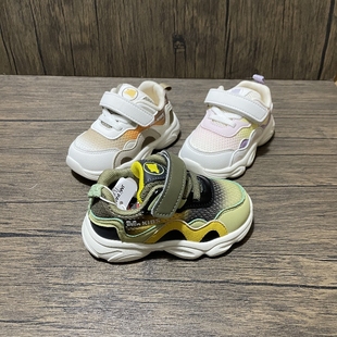 2024几米熊秋季新款男女童鞋宝宝机能鞋软底鞋学步鞋网面运动单鞋