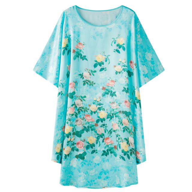 真丝睡衣女春秋款桑蚕丝睡裙