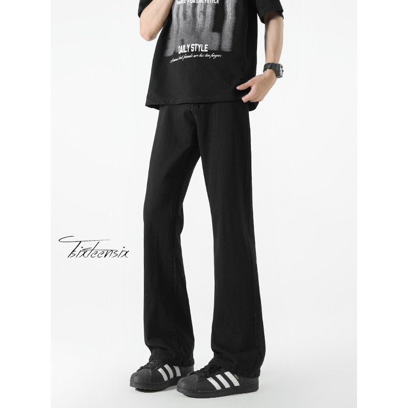 cleanfit牛仔裤男美式高街弹力直筒微喇裤A166-NA5403-特P30控59图片