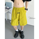 美式刺绣短裤男款夏季多巴胺冰丝五分裤子A166-DA5308-特P28控49，男装牛仔裤，电商A166