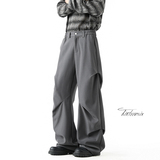 cleanfit微喇褶皱西裤男春季垂感休闲长裤A166-KA5907-特P45控69，男装西裤，电商A166