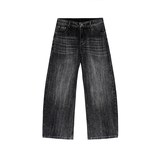 美式竹节纹弯刀牛仔裤男2026春季宽松裤子A166-NA5404-特P45控89，男装牛仔裤，电商A166