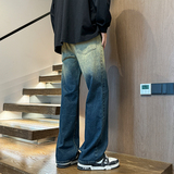 美式牛仔裤男2025秋季cleanfit宽松微喇高街裤A166-N551-P50控78，男装牛仔裤，电商A166