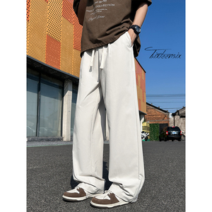 cleanfit裤子男夏季显瘦阔腿裤宽松直筒裤A166-KA5606-特P35控58图片