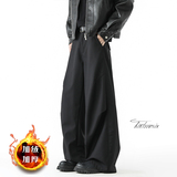 弯刀西裤男冬季加绒宽松休闲长裤子A166-KA5903-特P40加绒50控68，男装西裤，电商A166