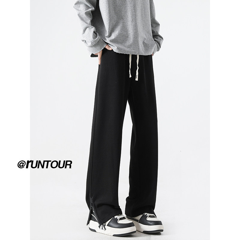 拉链开叉裤子男春季新款cleanfit宽松休闲卫裤A166-YK015-P45控65,男装休闲裤,电商A166