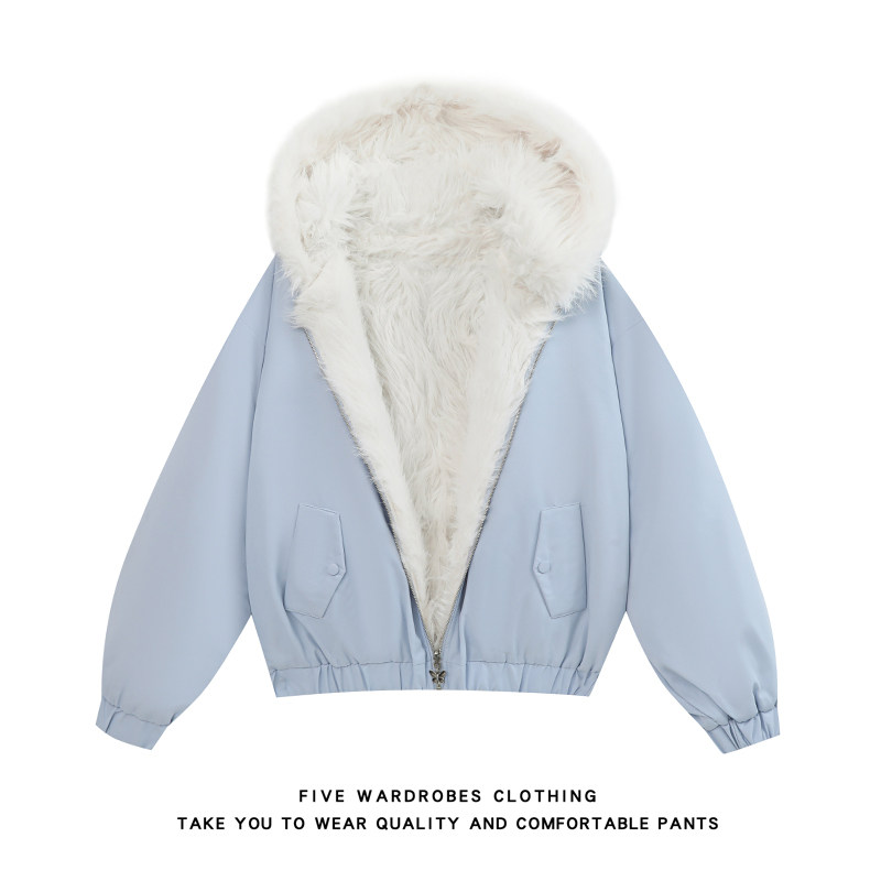 美式重磅廓形座山雕连帽棉服男冬季高街棉外套A166-MF2239-特P115，男装棉衣，电商A166