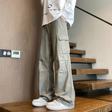 褶皱伞兵裤男冬季美式高街水洗工装休闲裤A166-NC5819-特P45控85，男装工装外套，电商A166