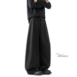 美式廓形弯刀西装男春季垂感宽松休闲裤子A166-KA5J08-特P45控79，男装西服套装，电商A166