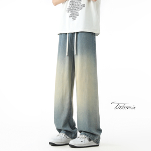 美式渐变牛仔裤男2026春夏薄直筒天丝裤子A166-NA5302-特P40控75