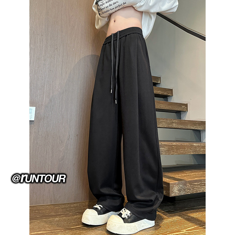 星空呢弯刀灰色卫裤男春季cleanfit阔腿休闲裤A166-NK355-P55控85,男装休闲裤,电商A166