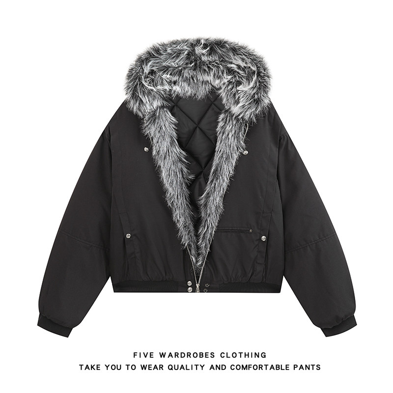 座山雕外套棉服男装冬季痞帅设计连帽毛领棉衣A166-MF2254-特P95，男装棉衣，电商A166