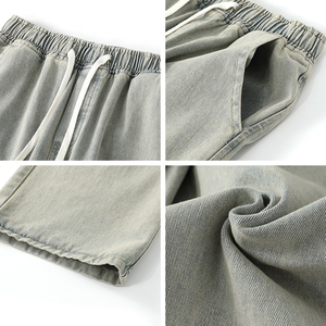 美式水洗牛仔裤男vibe复古宽松直筒裤A166-JW110-特P32白色37控65图片