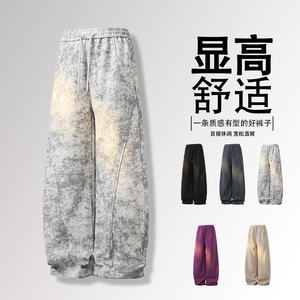 休闲裤男秋冬加绒加美式菠萝格弯刀裤A166-NK350-特P33加绒38控65图片