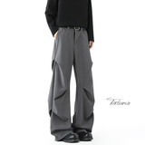 褶皱休闲裤男春秋cleanfit美式宽松西裤A166-KA5907-特P45控69，男装西裤，电商A166