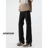 美式vibe高街裤子男春季直筒水洗开叉牛仔裤A166-K029-特P40控68，男装牛仔裤，电商A166