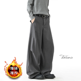 弯刀西裤男冬季加绒宽松休闲长裤子A166-KA5903-特P40加绒50控68，男装西裤，电商A166