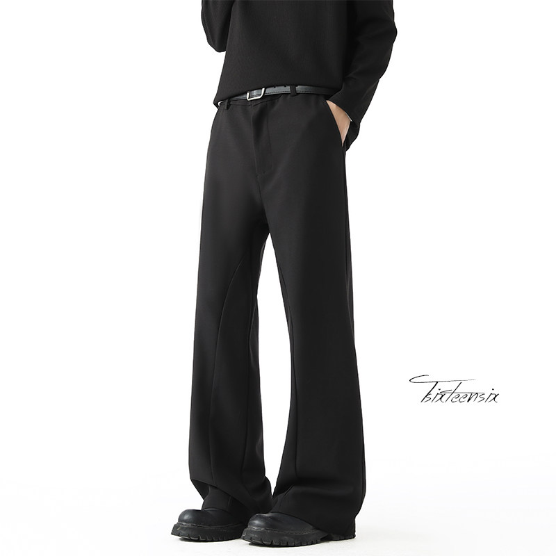 高街休闲西裤男冬季美式直筒休闲微喇长裤A166-KA5J10-特P40控69，男装西裤，电商A166