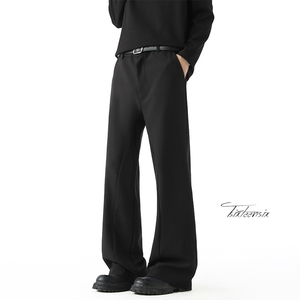 高街休闲西裤男冬季美式直筒休闲微喇长裤A166-KA5J10-特P40控69，男装西裤，电商A166