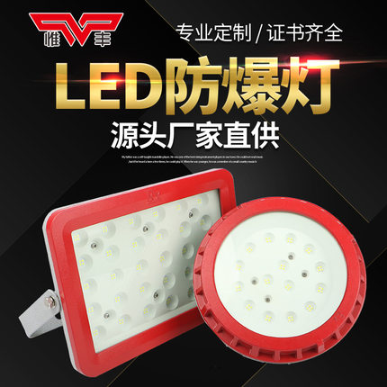 惟丰led防爆灯仓库厂房加油站厨房工业消防专用100W照明灯泡灯罩
