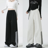 小个子显瘦束脚休闲裤 美式 高腰宽松阔腿卫裤 女春秋2025新款 运动裤