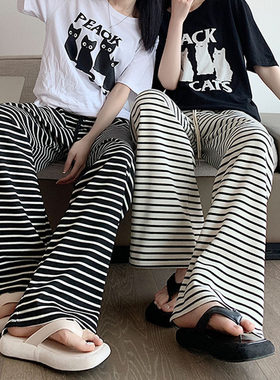 高腰韩版皇萧婷长裤窄版纯棉休闲