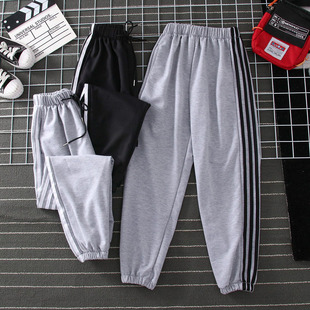 ins超火运动裤子女ulzzang学生韩版潮宽松bf风cec束脚休闲哈伦裤