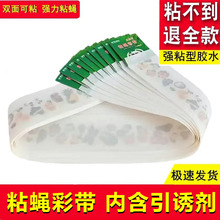 苍蝇贴粘蝇彩带粘蚊克星捕灭苍蝇防蚊神器粘蝇纸条诱杀强力家用