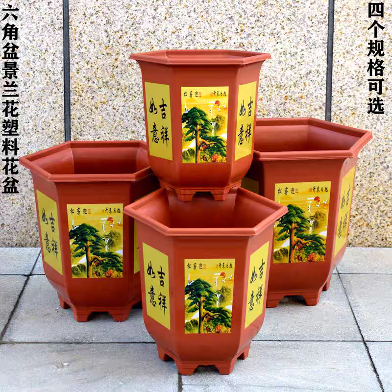 精美图案兰花盆景可用